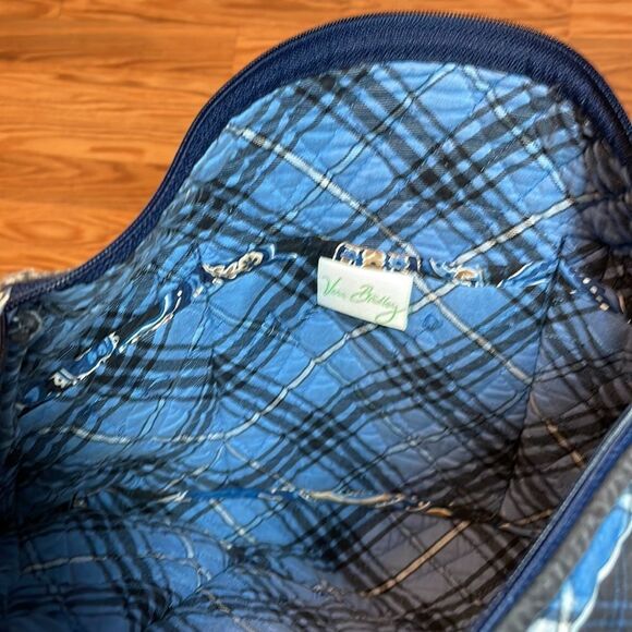 Very Bradley Shoulder Tote Bag, Blue - Picture 7 of 8